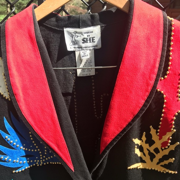 WESTERN JACKET WITH RIVETS & RHINESTONE EMBELLISHMENTS - Picture 10 of 14
